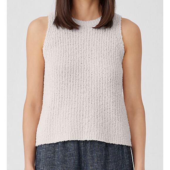 EILEEN FISHER  Blend Fluff Sleeveless Sweater Tank Vest Women Size 3X - Picture 1 of 11